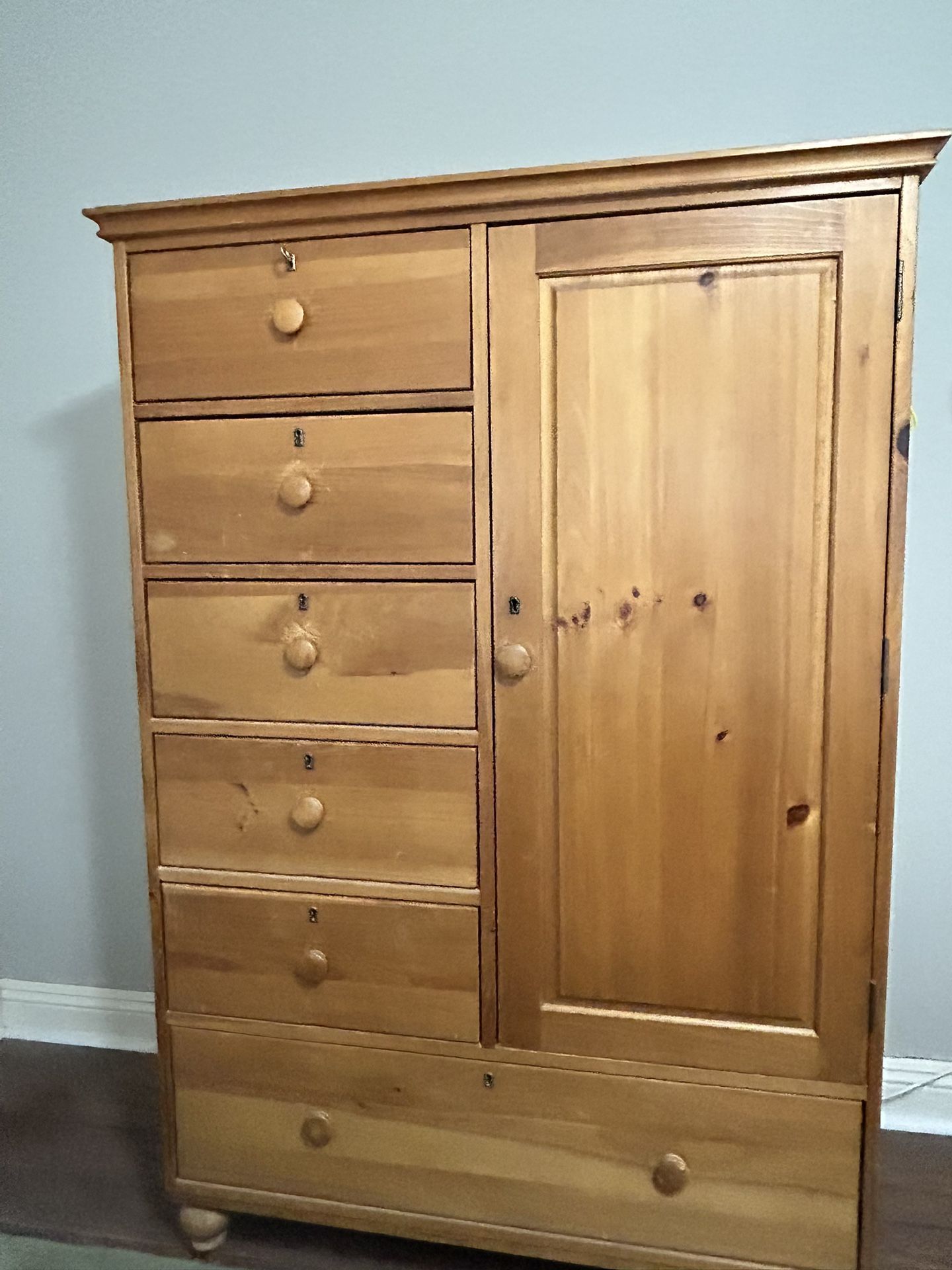 Pottery Barn cottage Pine Armoire