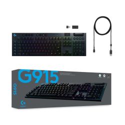 🔥NEW🔥 Logitech G915 LIGHTSPEED Wireless RGB Mechanical Gaming Keyboard-GL Clicky