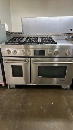 JENN AIR 48”WIDE ALL GAS RANGE STOVE STAINLESS STEEL