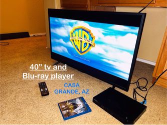 Working 40” tv & Blu-ray player (both have remote controls)