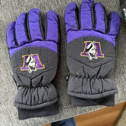 Huskies Ski Gloves And Starbucks Water Bottle