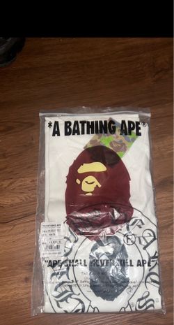 chrome x bape tee white