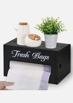 Wood Trash Bag Dispenser