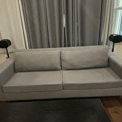 Light Gray Blue Sofa