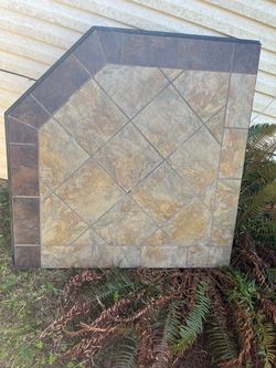 Corner Hearth Pad — Wood Stove Floor Protector