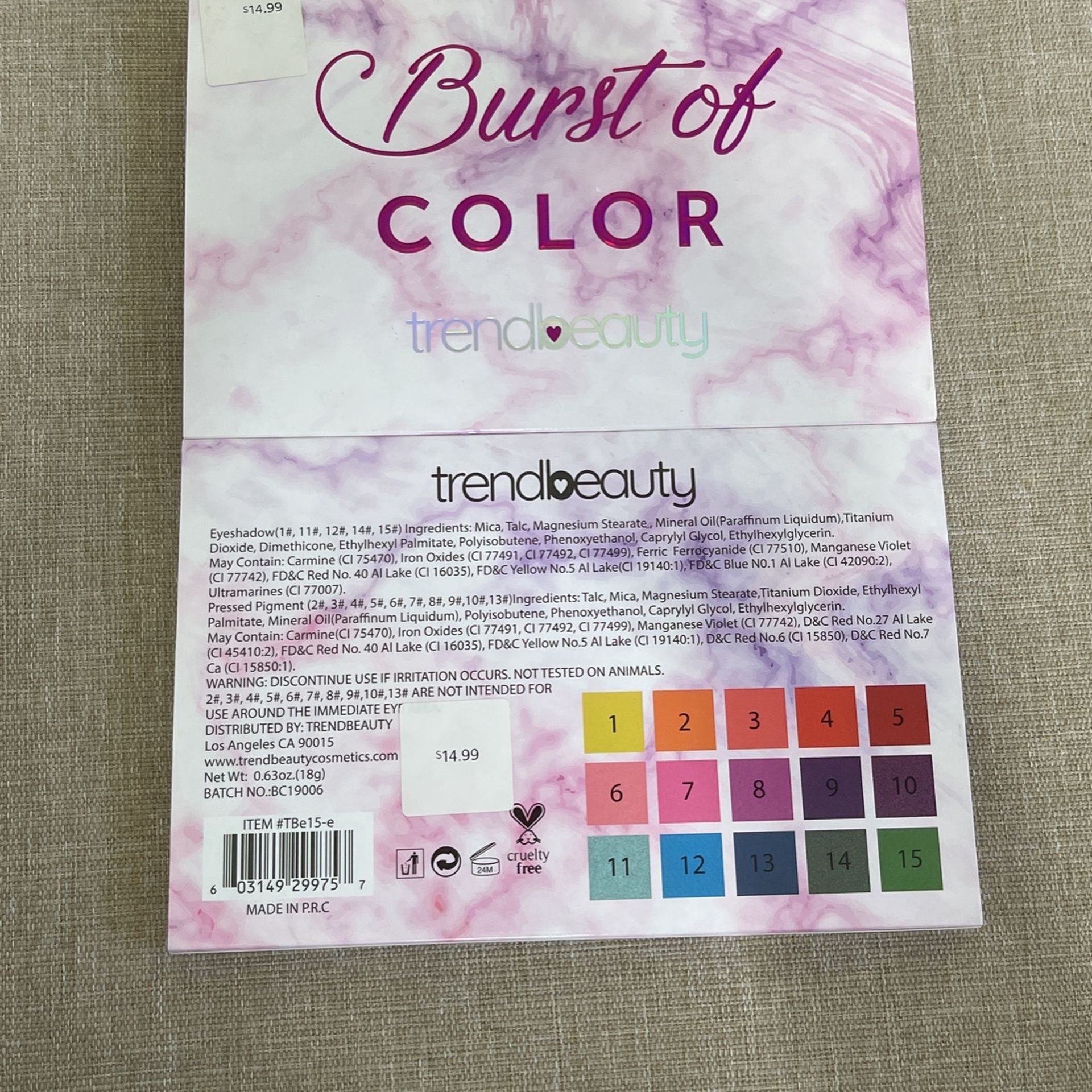 Trend Beauty Eyeshadow Palette