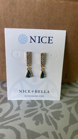 Aretes Con Piedra Azul 