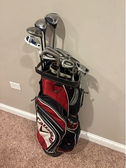 Men’s RH Callaway/Titleist 14 Golf Club Set + Callaway Bag (Head Covers, Balls, and Tees INCLUDED)