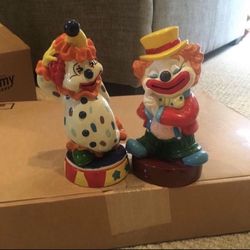 Clown Piggy Banks Vintage