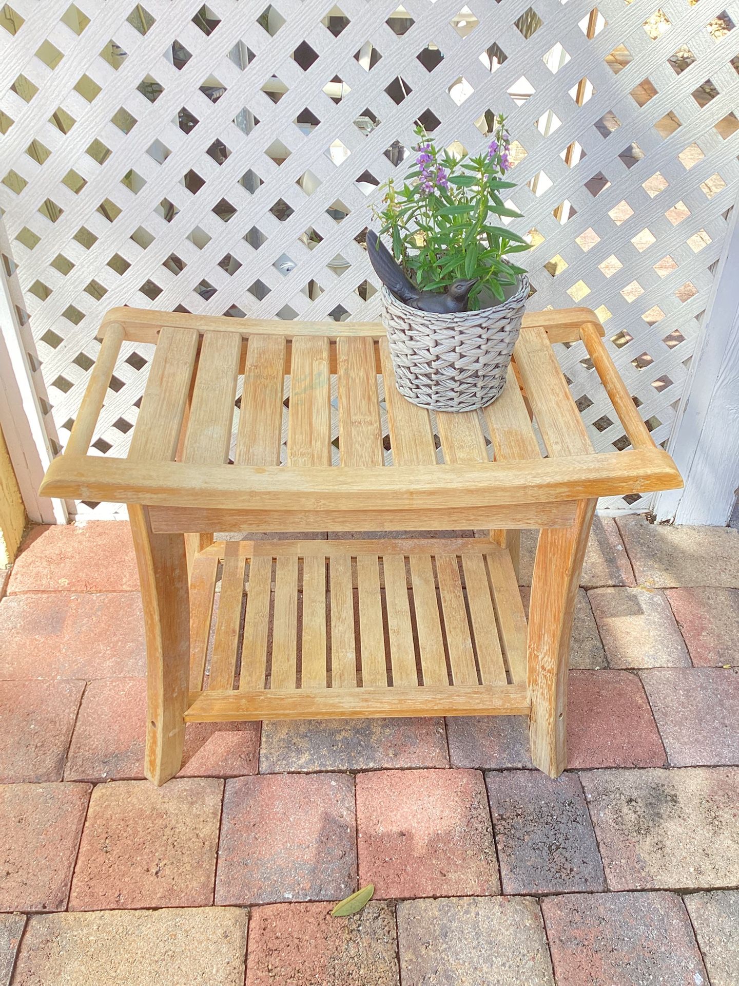 Bamboo Shower Bench