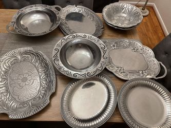 Cooking Silver Pewter Plates!!