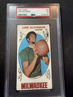 1969 Topps Lew Alcindor 25 PSA 1.5 Rookie RC