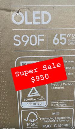 Samsung - 65” Class S90F Series OLED 4K UHD SamsungVision AI Smart Tizen TV