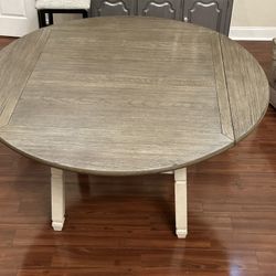Large Table With Folding Sides