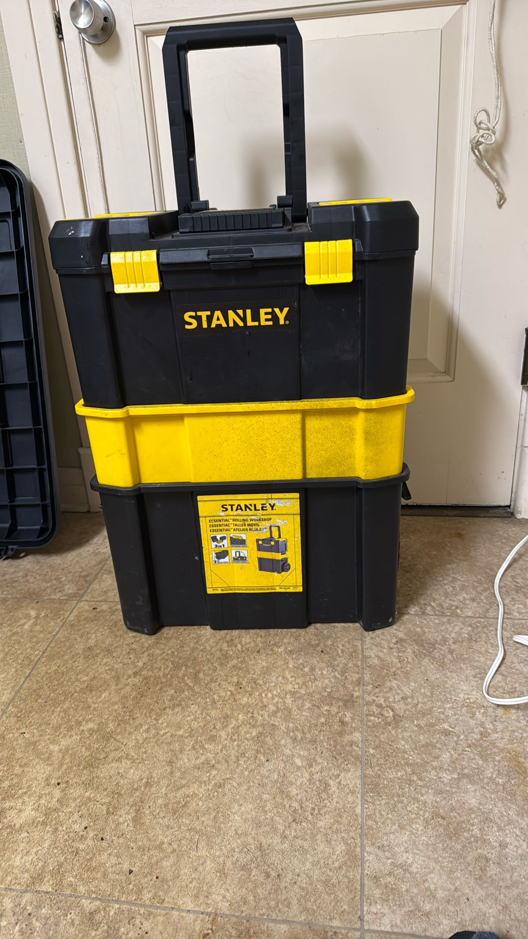 Stanley Rolling Toolbox With Misc Tools