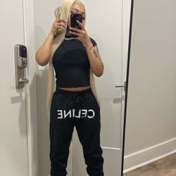 Black CELINE Sweatpants