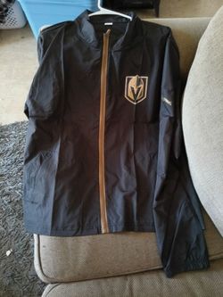Vegas golden knights zip up nylon jacket Xl