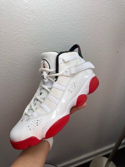 Jordan 6 Rings White Red Black - Size 7 US / 39 EUR