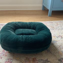 Fancy Cat Bed, Walnut And Brass Feet