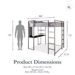 Full Size loft Bed