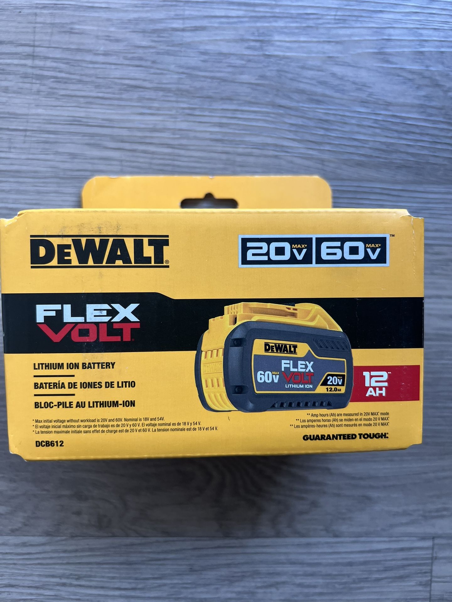 DEWALT FLEXVOLT 20V/60V MAX Lithium Ion Battery - Main Image