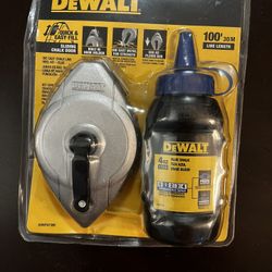 New Dewalt 100’ Chalk Line And Reel