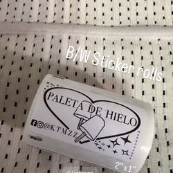 Sticker kztmzzStickerrolls Rolls Black And White Stickers 