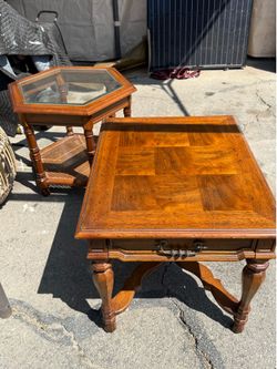 oak end tables