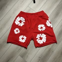 Red Denim Tears Shorts 