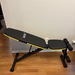 Adjustable Incline/Decline Foldable Weight Bench (Space Saver)