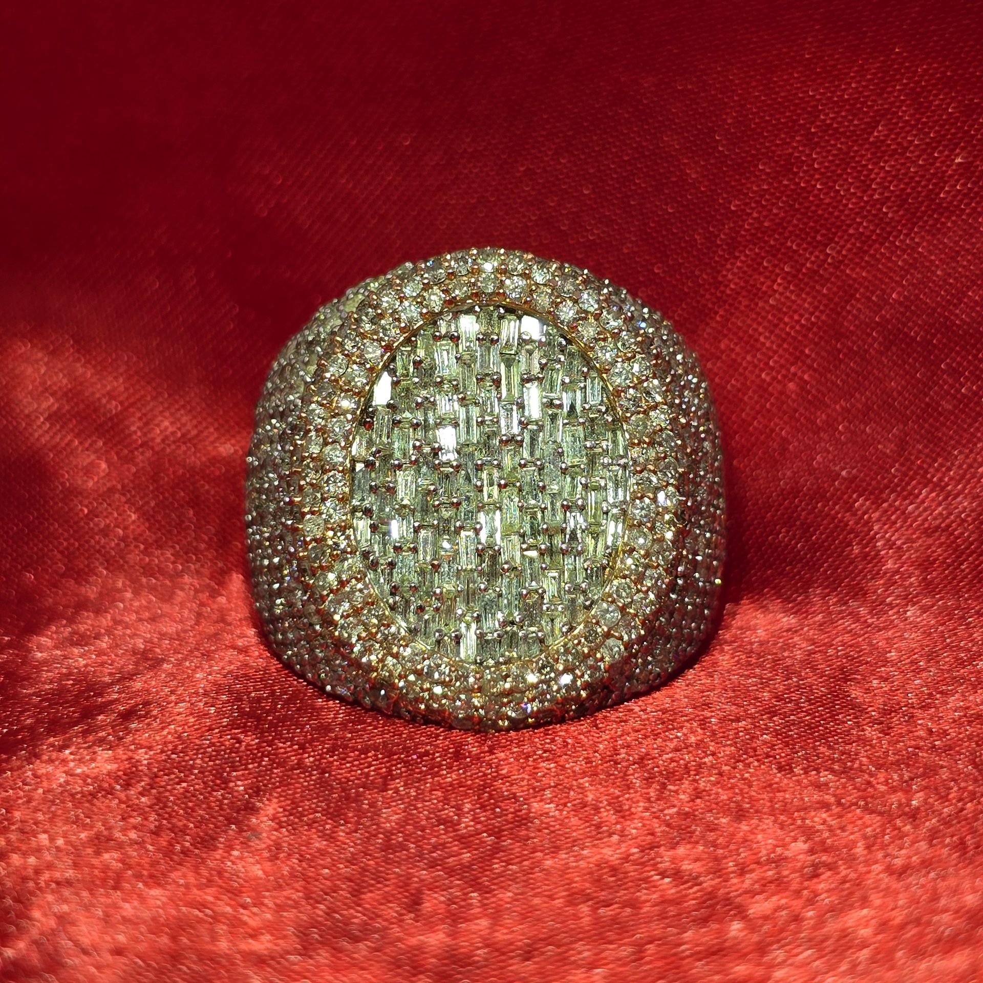10k Yellow Gold Diamond Round Ring 2.75 ctw