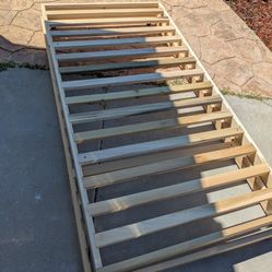 Natural Wood Twin Bed Frame