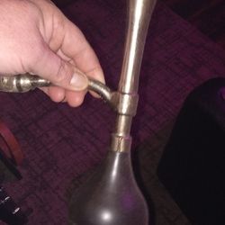 Rare Fullsize Antique Working Push Ball Air Horn