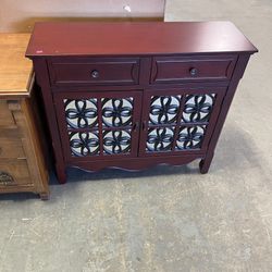 Red Sofa Table Cabinet Narrow (in Store) 