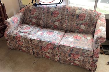 1990s Floral Sofa Bed