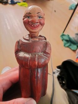 Title: Vintage ANRI Italian Hand-Carved Wooden Bottle Opener