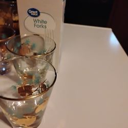 4 Vintage Libby Low-ball Glasses 