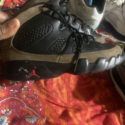 3 Pairs Of Boys Retro Jordan’s Brown Sir N Black  Pairs Size 2 N White N Pairs A Size 2.5