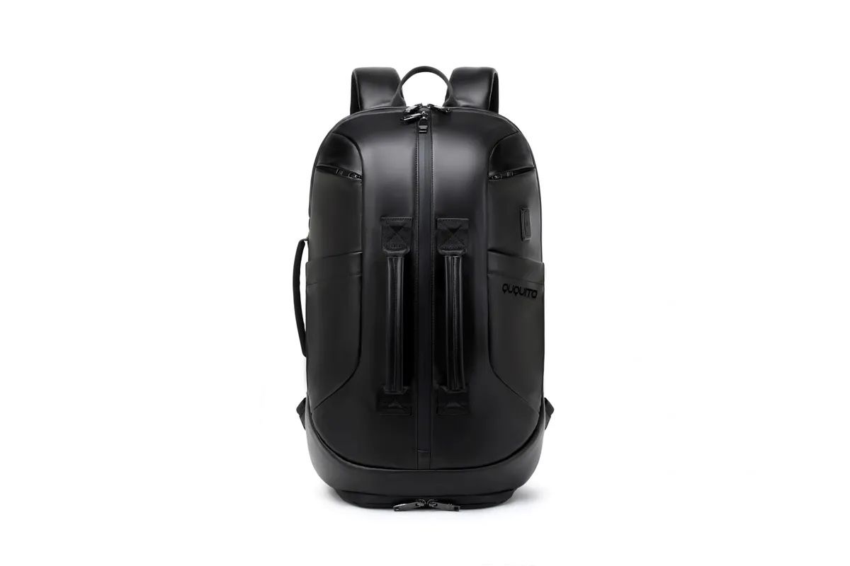 QUQUITO Waterproof Premium PVC Gym Casual Sports Backpack Large Capacity Travel Duffel Bag