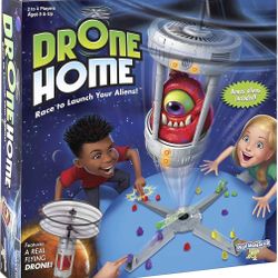Drone Home -- First Ever Game With a Real, Flying Drone -- Great, Family Fun! -- For 2-4 Players -- Ages 8+ Damaged