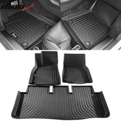 Fits 2021-2025 Tesla Model S All Weather 3D Molded Floor Mats Carpet Liner Guard TPE