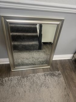 Beautiful Beveled Silver Mirror