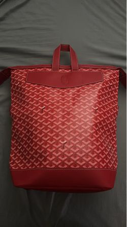 Goyard red backpack