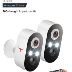 2 Security Cameras, Wifi, Record, Speak.