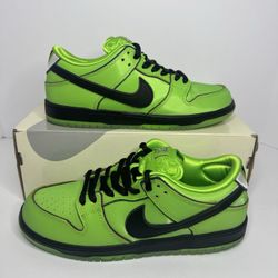 Lightly Used Nike SB Dunk Low “Powerpuff Girls – Buttercup” Size 9.5 Men’s
