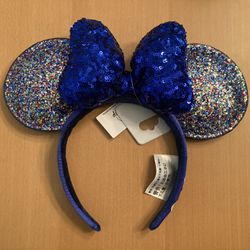 Disney Blue Sequin ears