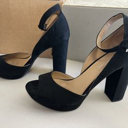 Sun +Stone Black Reeta High Heel Shoe Size 9