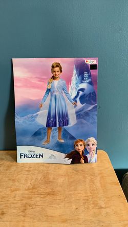 HALLOWEEN DISNEY FROZEN PRINCESS ELSA AND PRINCESS ANNA KIDS SIZE SMALL 4-6 COSTUME