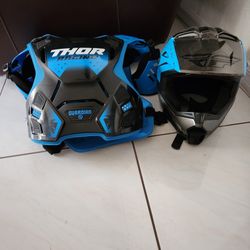 Fly Racing Heltmet And Thor Vest