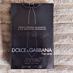 NEW & SEALED AUTHENTIC " DOLCE & GABBANA the one " MENS 1.7 OZ PARFUM SPRAY 40$